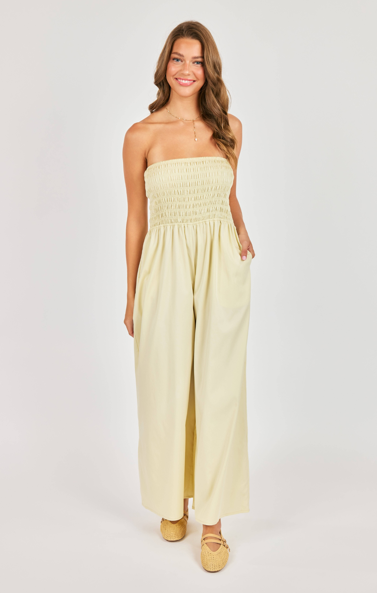 Hometown Smocked Jumpsuit