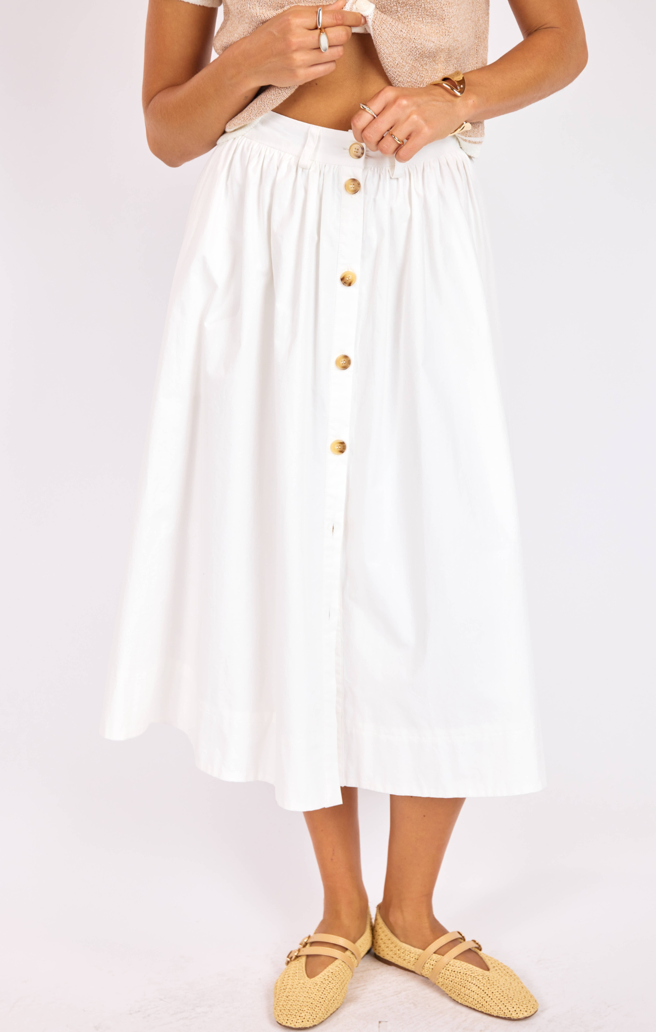 Lily Pond Midi Skirt