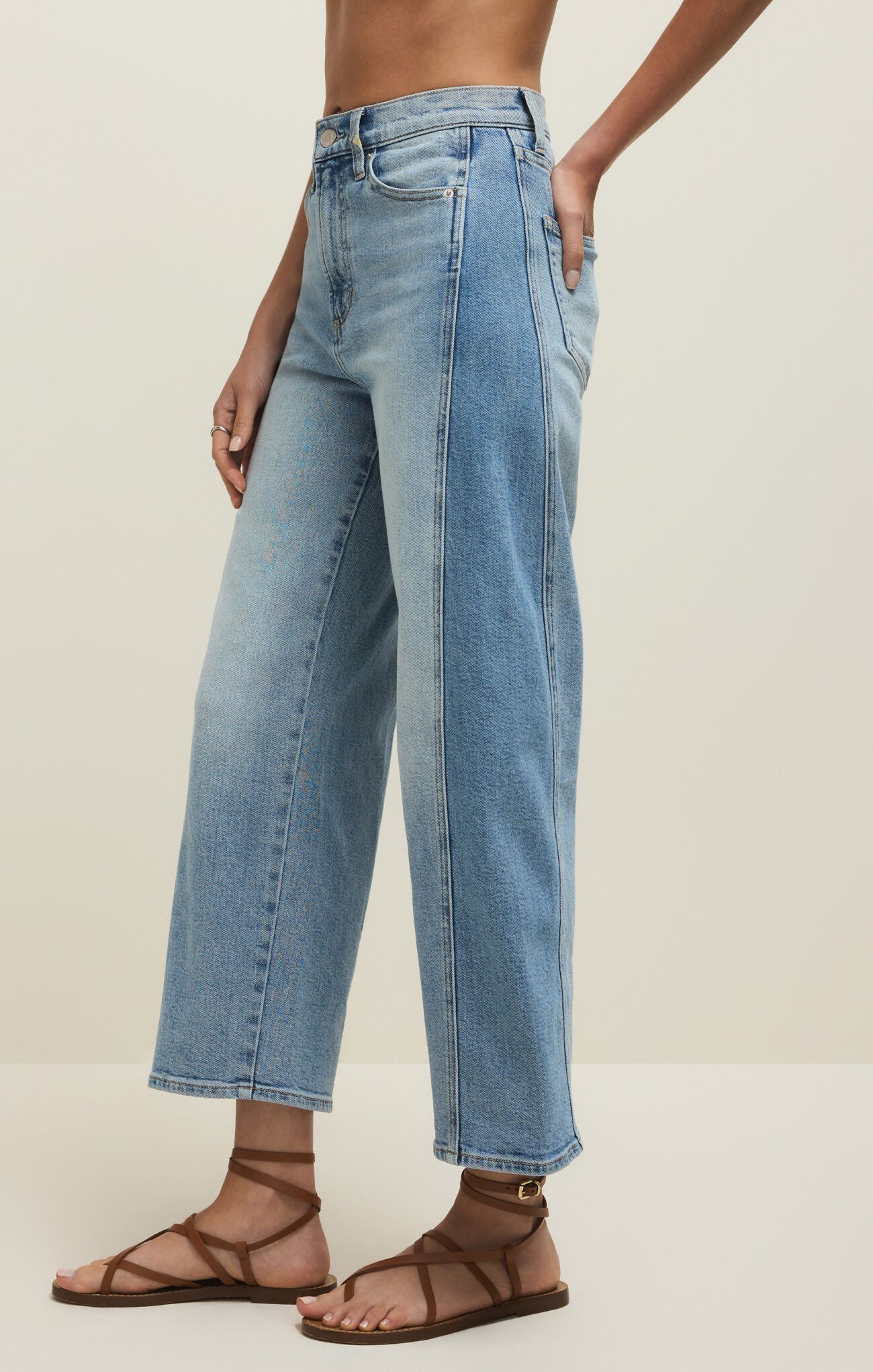 Luna High Rise Crop Bowed
