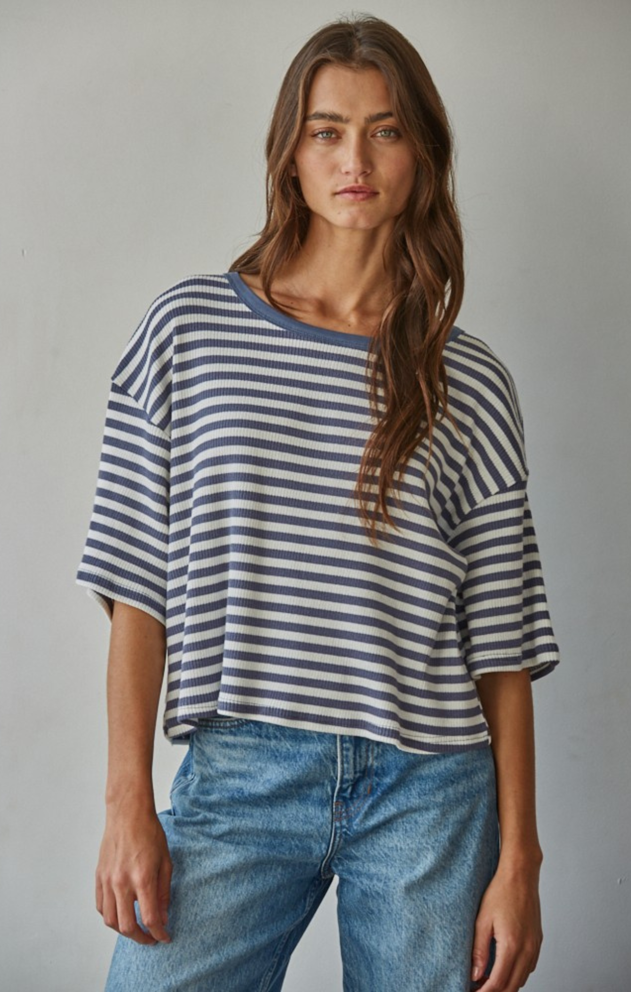 Marley Striped Boxy Fit Top