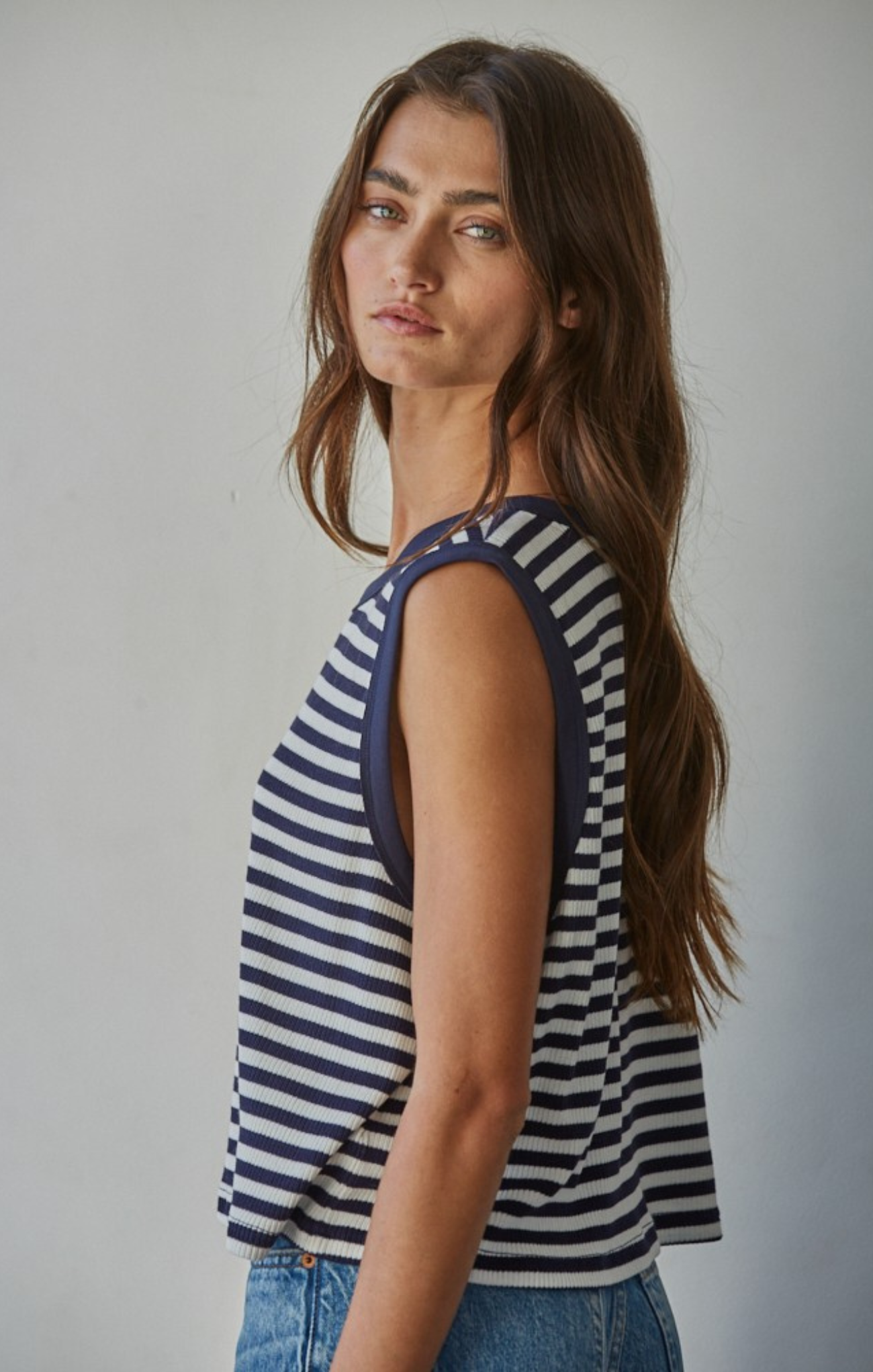 Marley Striped Sleeveless Top