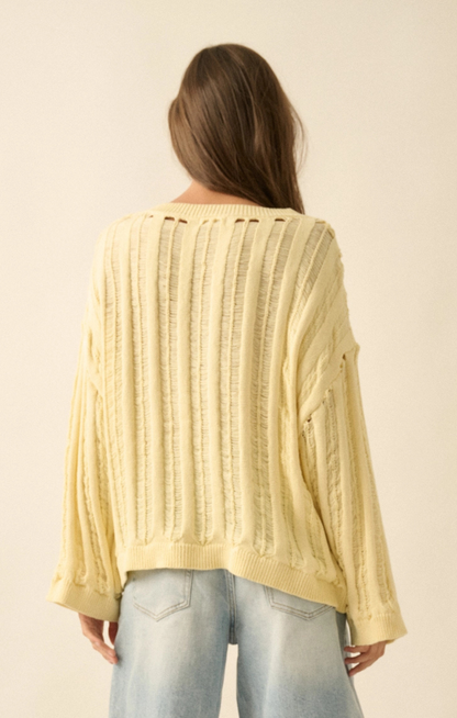 Mary Ladder Knit Sweater