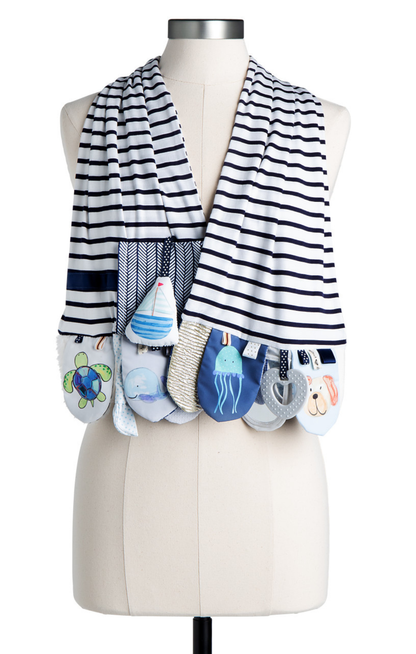 Mommy & Me Activity Scarf- Blue