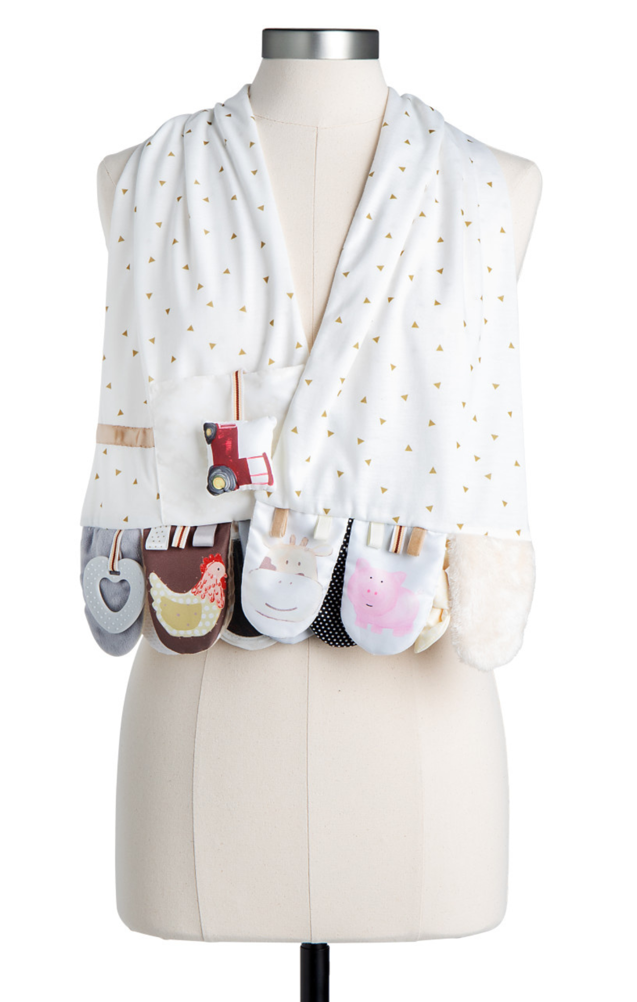 Mommy & Me Activity Scarf- Farm Animals