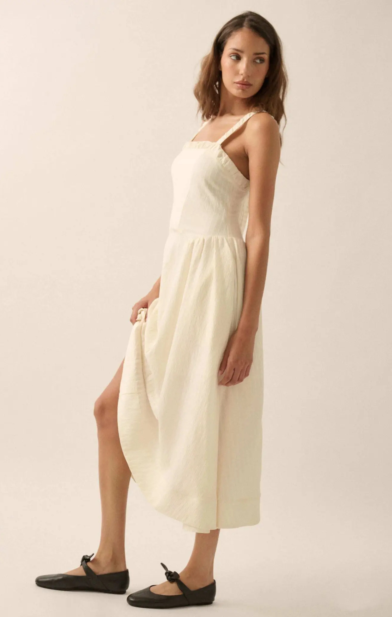 Penny Ruffle Midi Dress