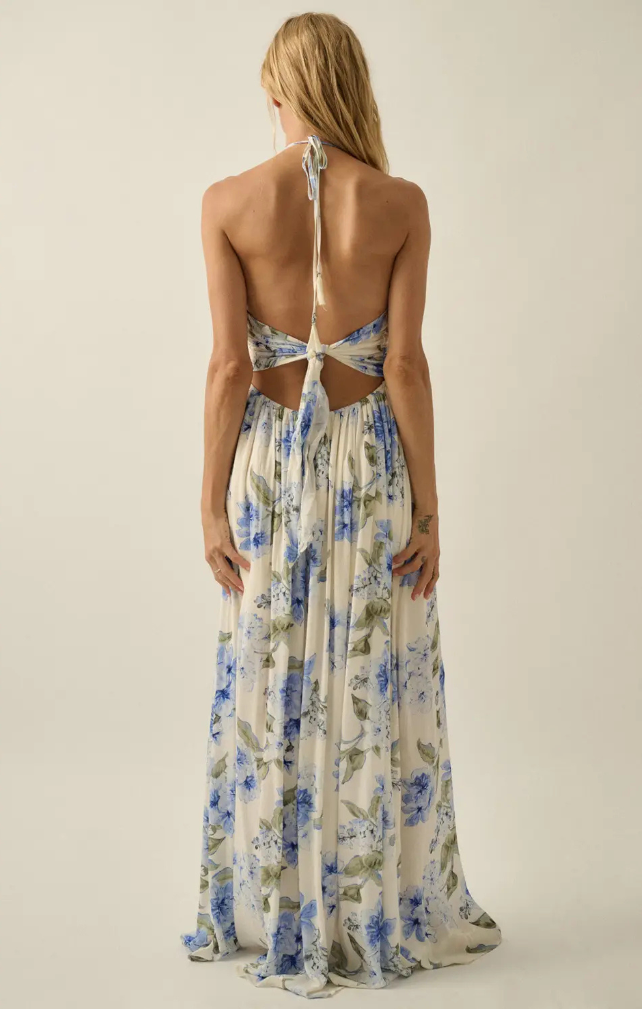 Reese Floral Halter Maxi Dress