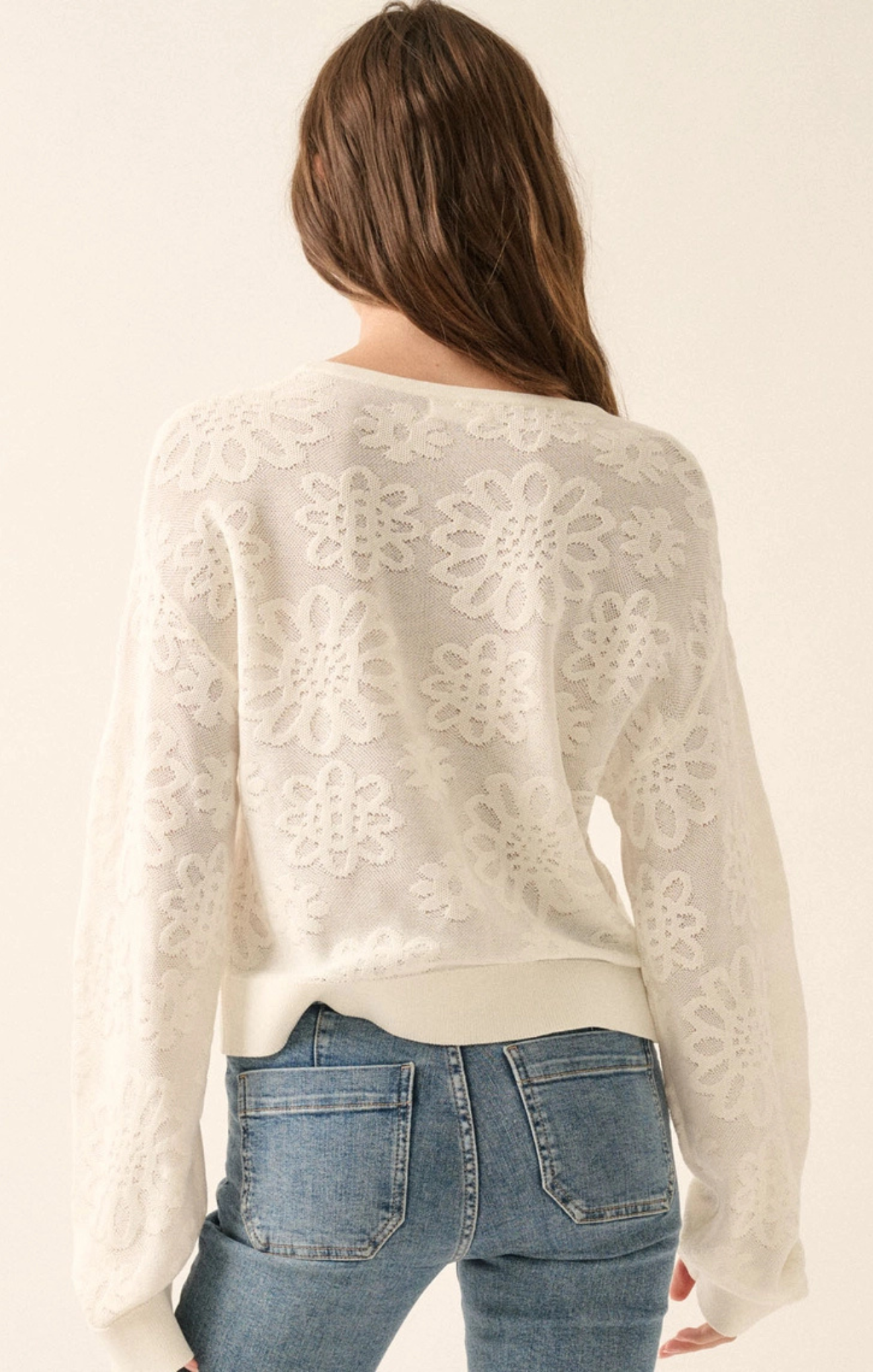 Scarlett Jacquard Tie Front Cardigan