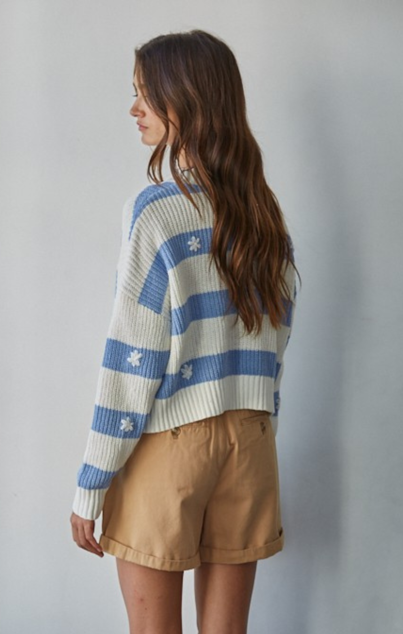 Simply Daisy Ribbed Pullover