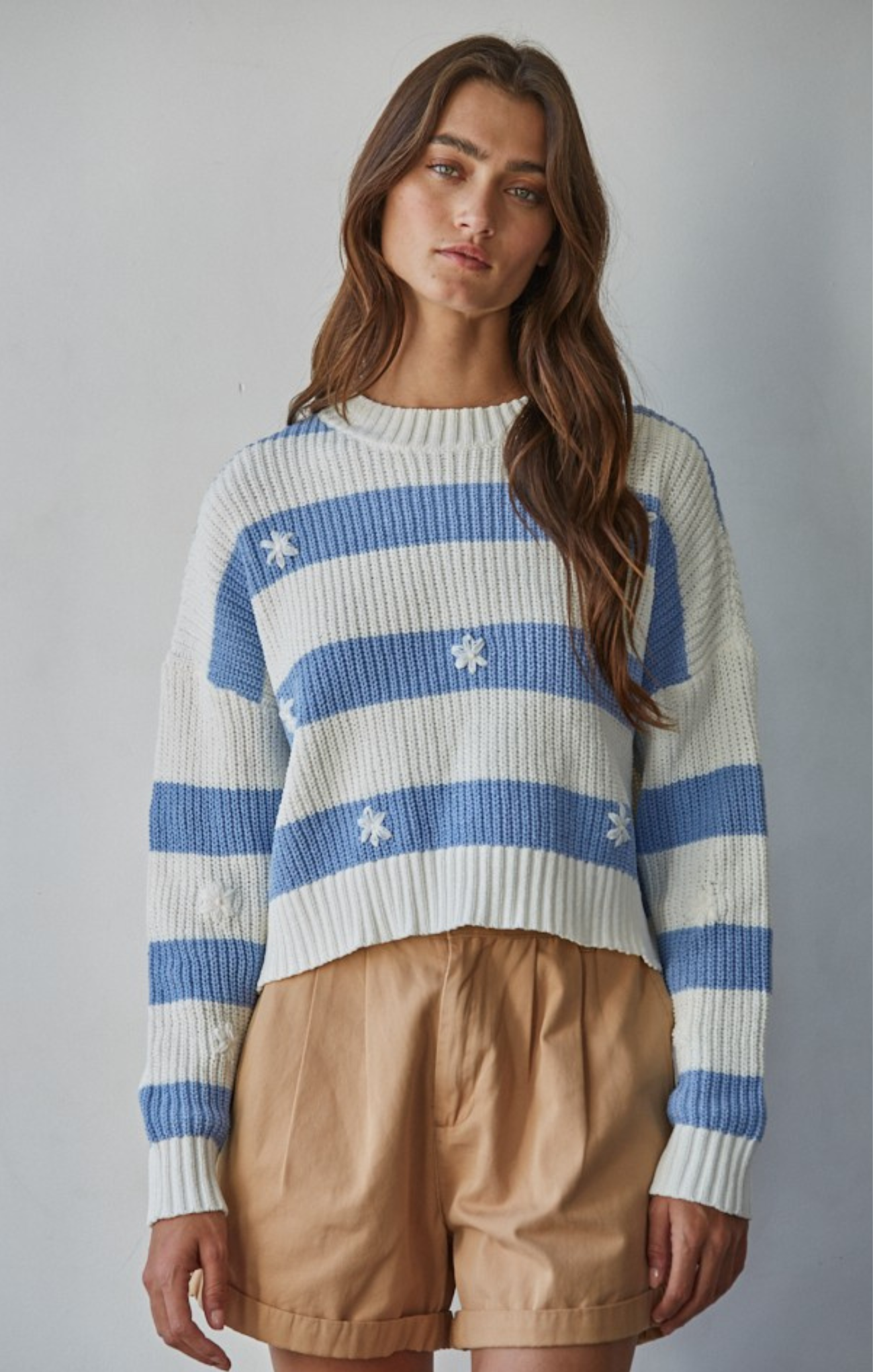 Simply Daisy Ribbed Pullover