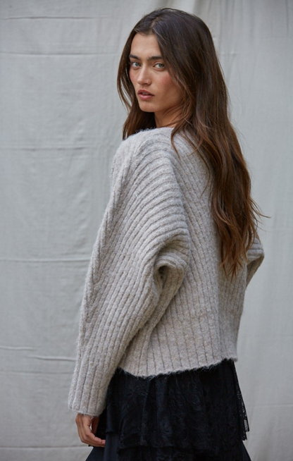The Statement V Ribbed Sweater