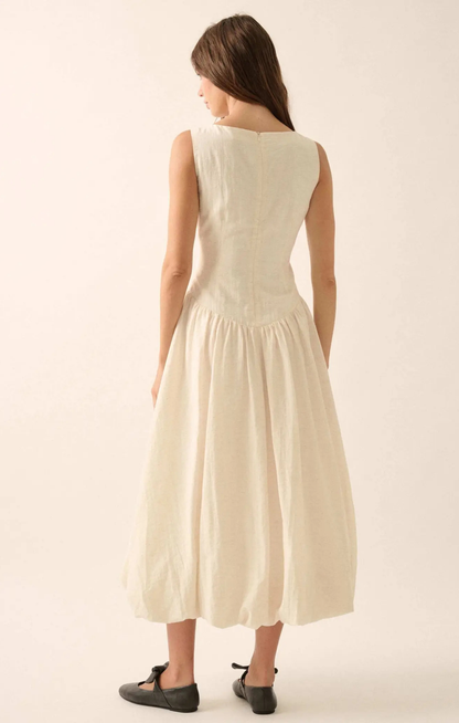 Vic Linen Blend Bubble Dress