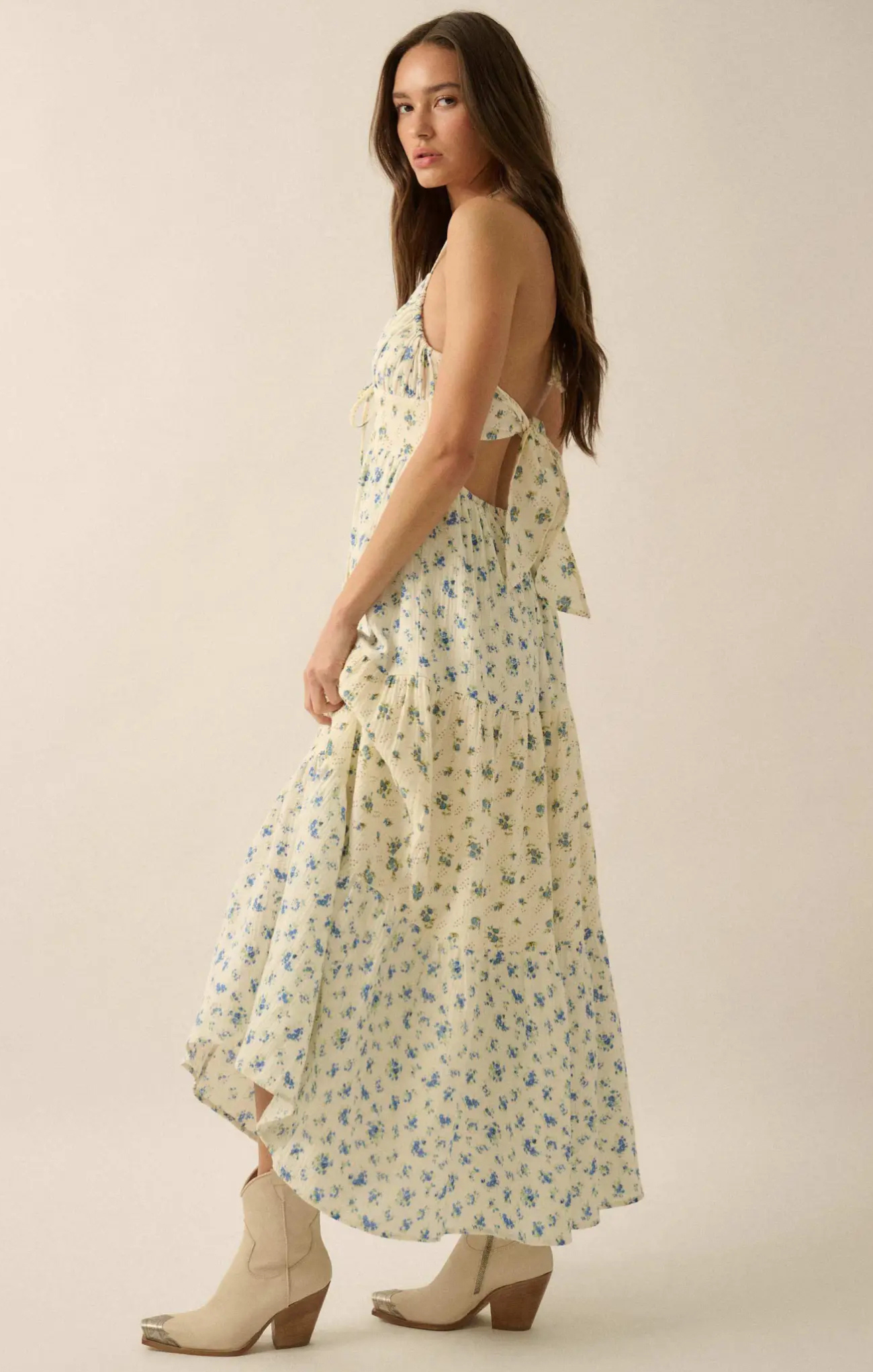 Zoe Floral Tiered Maxi Dress