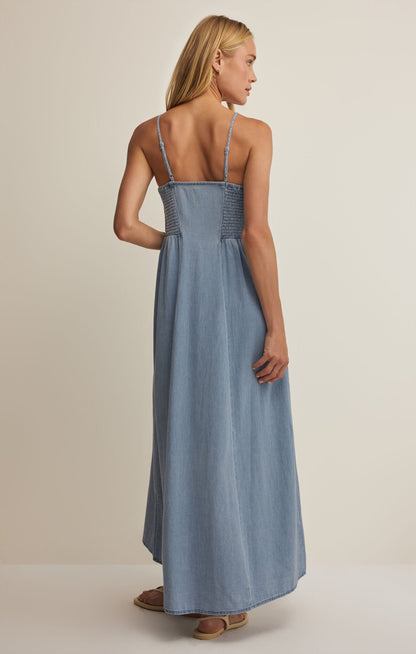 Angel Eyes Twill Midi Dress