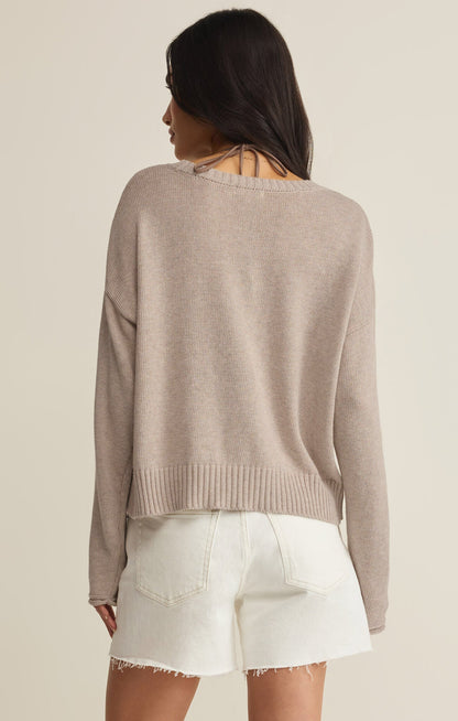 Beach Embroidered Sweater