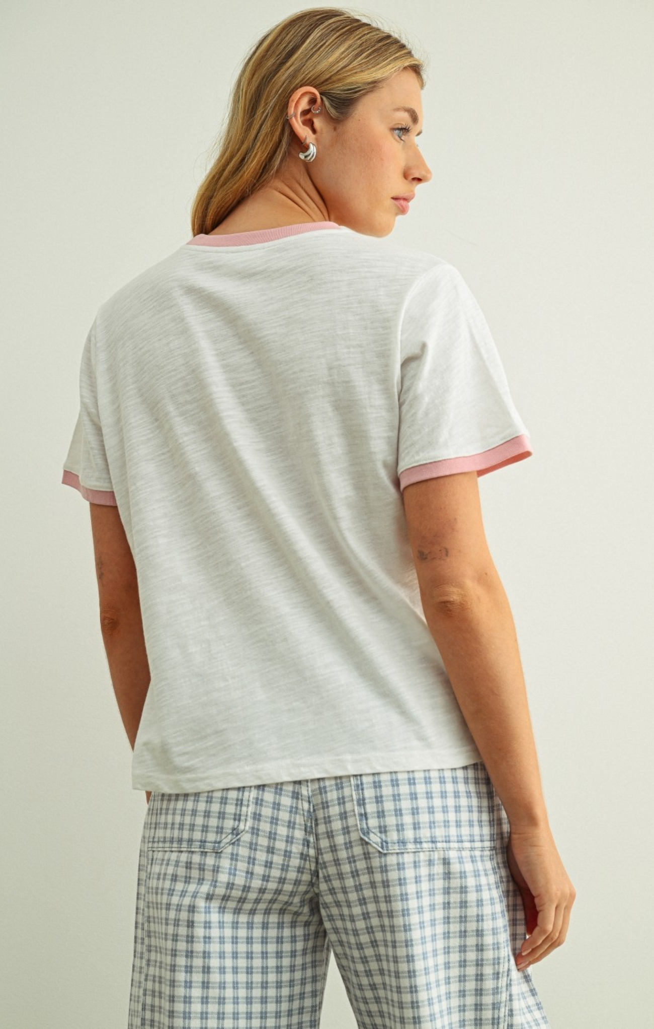 Emma Contrast Short Sleeve Tee