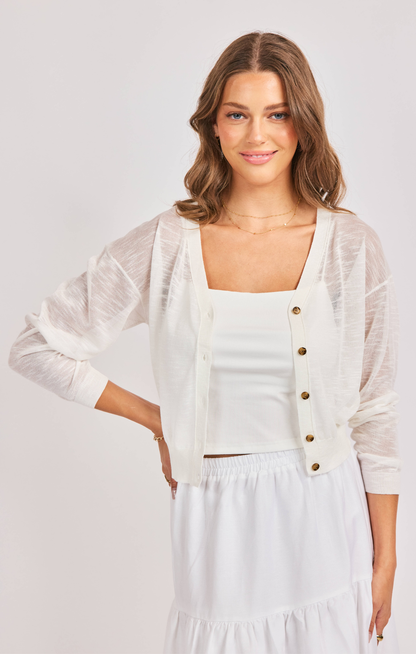 Evie Button Front Cardigan