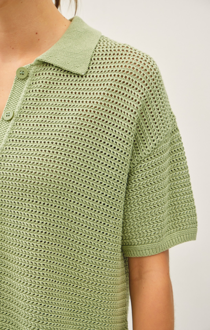 Hasley Crochet Button Up Sweater