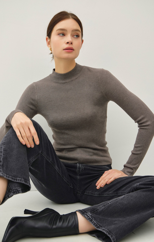 Kaiya Mock Neck LS