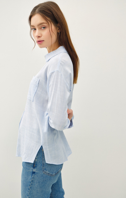 Lacey Pinstripe Button Down