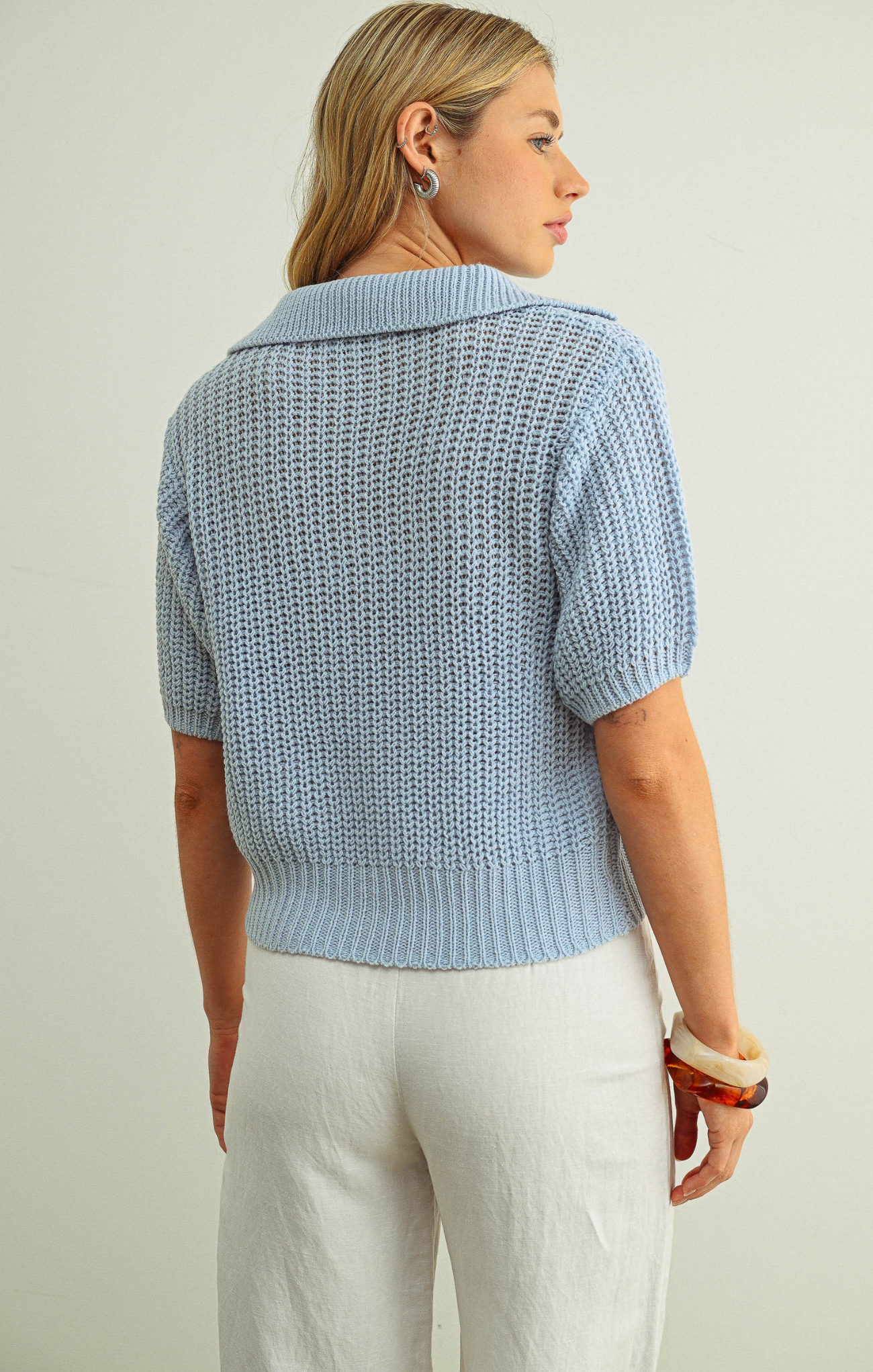 Lorelei Collared Knit Sweater