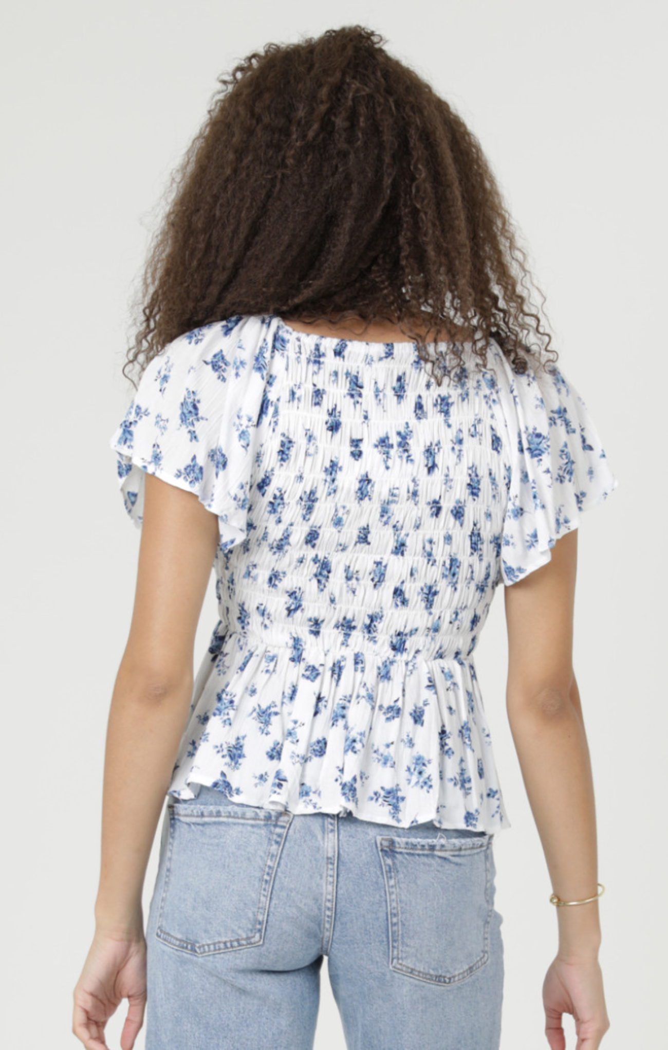 Lydia Floral Smocked Top
