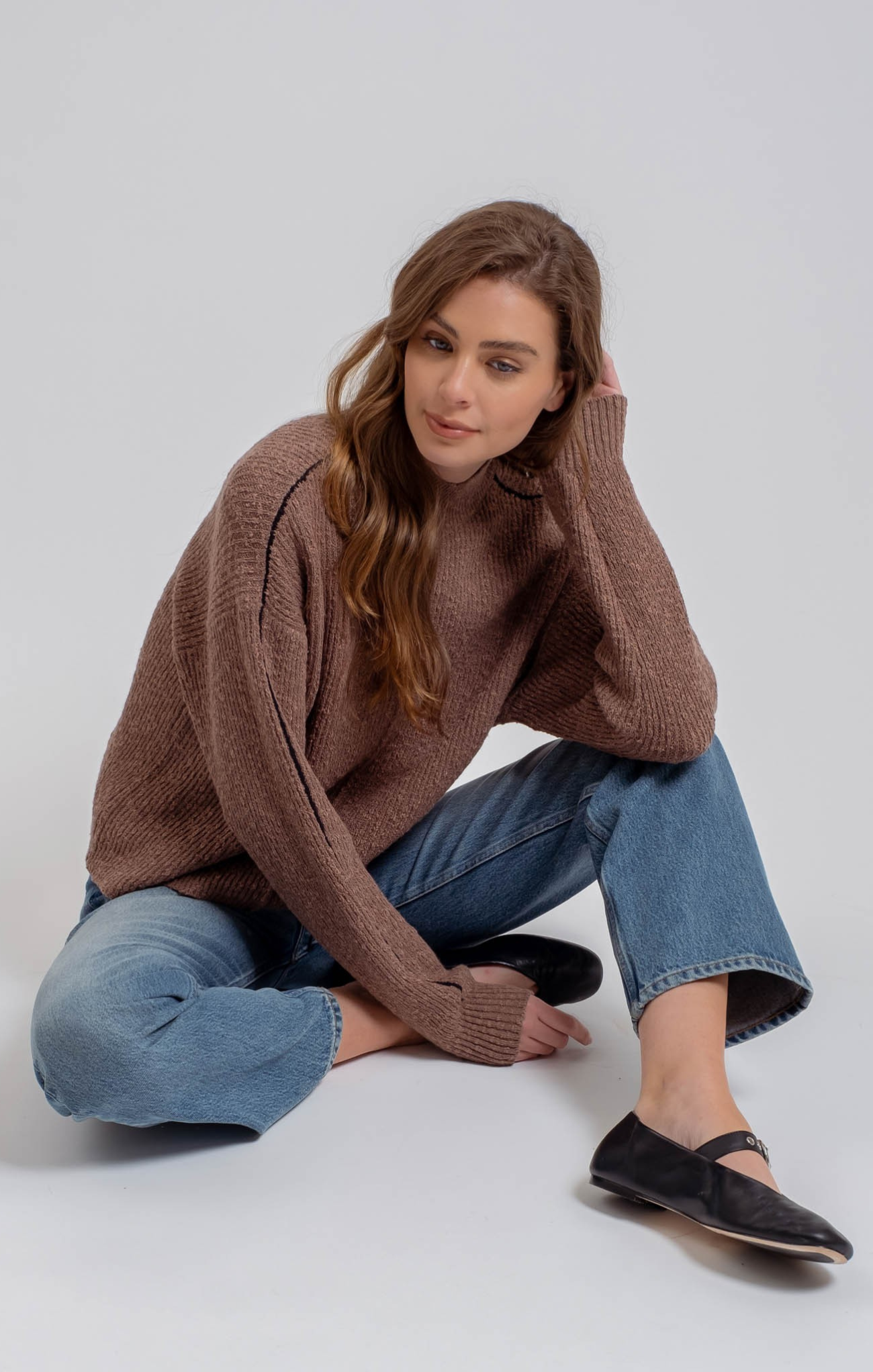 Marcelina Mock Sweater
