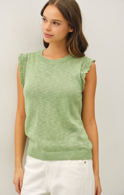 Marley Ruffle Cap Sleeve Top