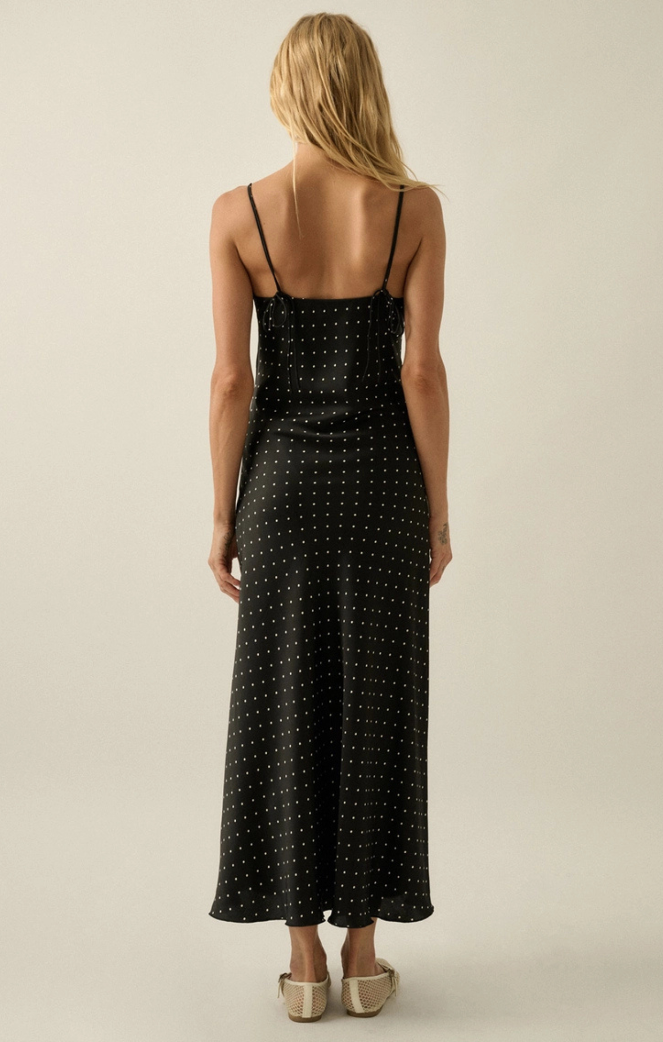 Nadia Polka Dot Midi Slip Dress