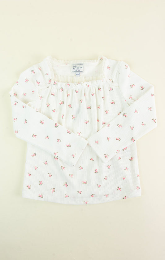 Adalynn Smocked Floral Mini Shirt