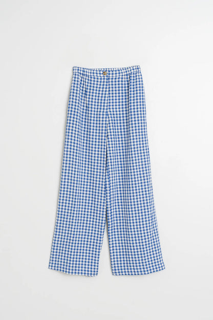 Indi & Cold Cobalt Gingham Trousers