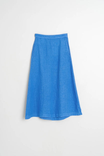 Indi & Cold Cobalt Linen Skirt